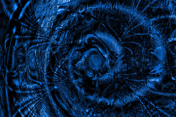 istock Dark Blue Grunge Technology and Science Fiction Background 1807519092