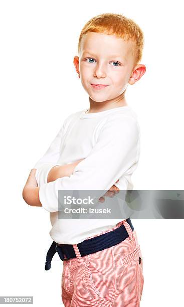 Cute Boy Smiling Stock Photo - Download Image Now - Boys, Redhead, Smirking