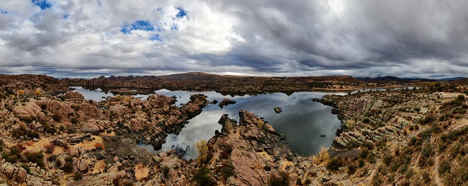 Autumn on Watson Lake, just outside of Prescott, Arizona.