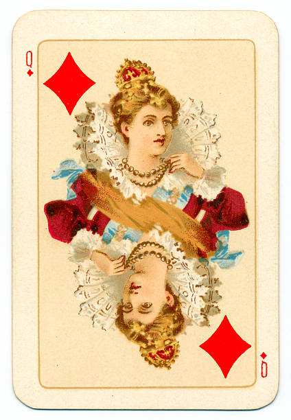 istock Tudor Queen of Diamonds playing card Goodall 1895 180753183