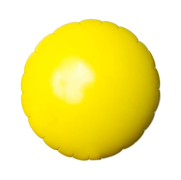 blanc z żółtym balon na białym - yellow balloon zdjęcia i obrazy z banku zdjęć