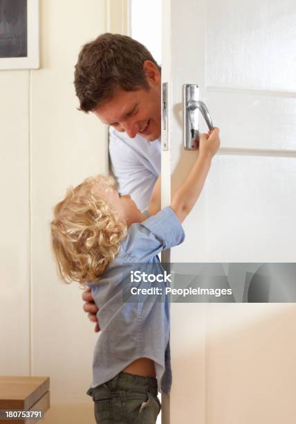 Daddys Home Stock Photo - Download Image Now - Opening, Door, Domestic Life