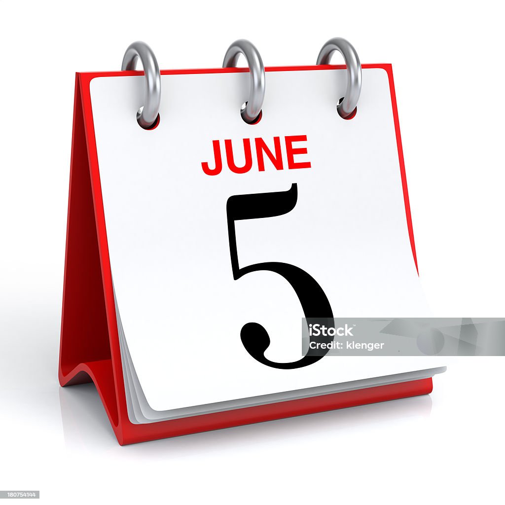 Calendário de Junho - Royalty-free Calendário Foto de stock