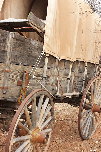 istock Covered Wagon Stagecoach Carriage Cart 180754280