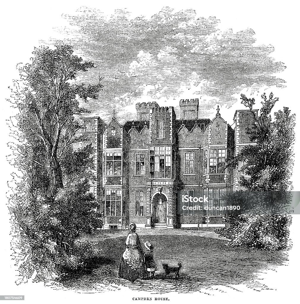 Camden House, Londra - Illustrazione stock royalty-free di 1860-1869