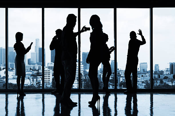 istock Business people in silhouette 180754631