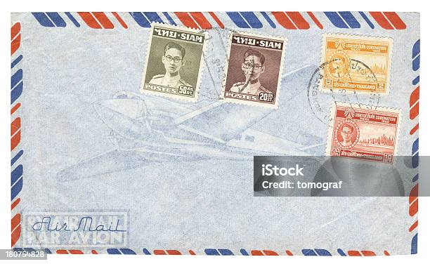 Vintage Air Sobre Para Correo Foto de stock y más banco de imágenes de Anticuado