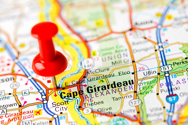 istock US capital cities on map series: Cape Girardeau, TN 180755113