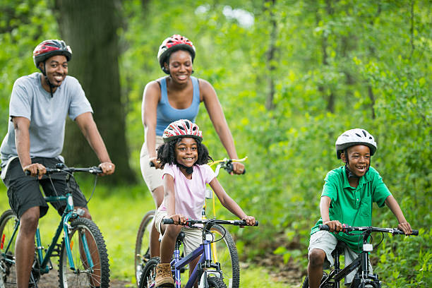 istock Family Bike Ride 180755212