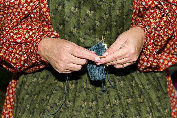 istock Working Hands -- Woman Knitting 180755234