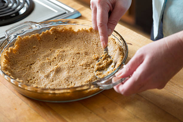 Graham Cracker Crust stock photo