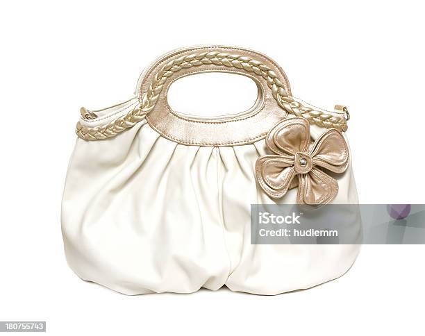 Foto de Bolsa De Couro Branco e mais fotos de stock de Acessório - Acessório, Beleza, Bolsa - Objeto manufaturado