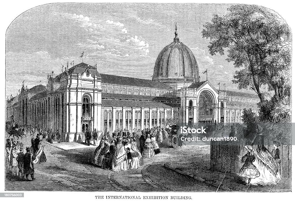 Международный выставочный центр 1862 - Стоковые иллюстрации 1860-1869 роялти-фри