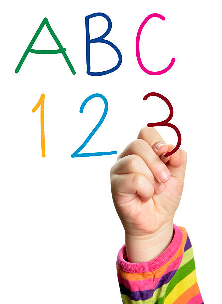 손으로 쓰기 abc - alphabetical order alphabet close to handwriting 뉴스 사진 이미지