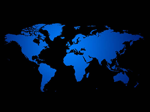 carte du monde - blue plate photos photos et images de collection