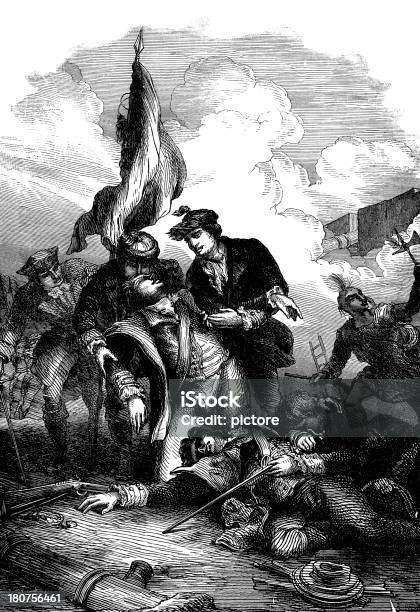 사형수 일반 Montgomery Quebec 1775 0명에 대한 스톡 벡터 아트 및 기타 이미지 - 0명, 18세기 스타일, 19세기