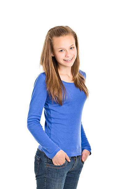istock teenager girl standing 180757005
