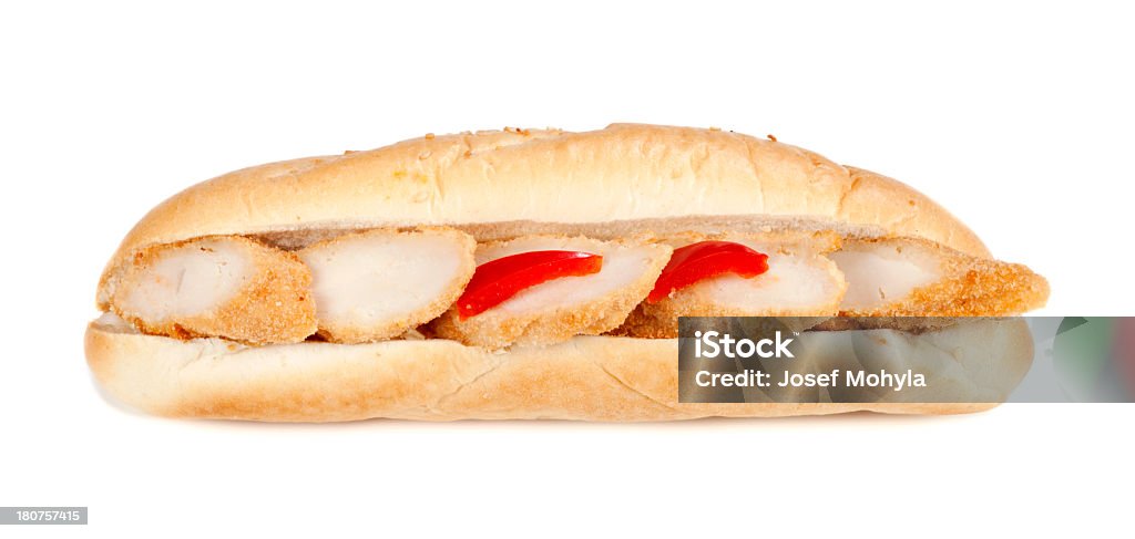 Sándwich con pollo milanesa - Foto de stock de Alimento libre de derechos