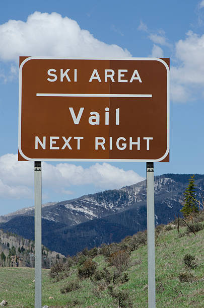 istock Vail Ski Area Road Sign 180757579