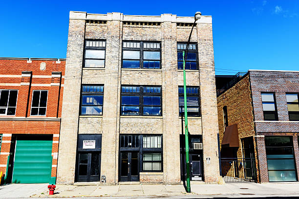 istock Edwardian Industrial Building Facade, Chicago 180757775