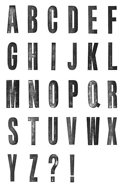 mão carimbado tipógrafo alfabeto isolada no branco " - letter s isolated alphabet alphabetical order - fotografias e filmes do acervo