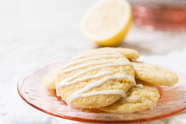 Cookies Citron glacé avec espace pour copie - Photo