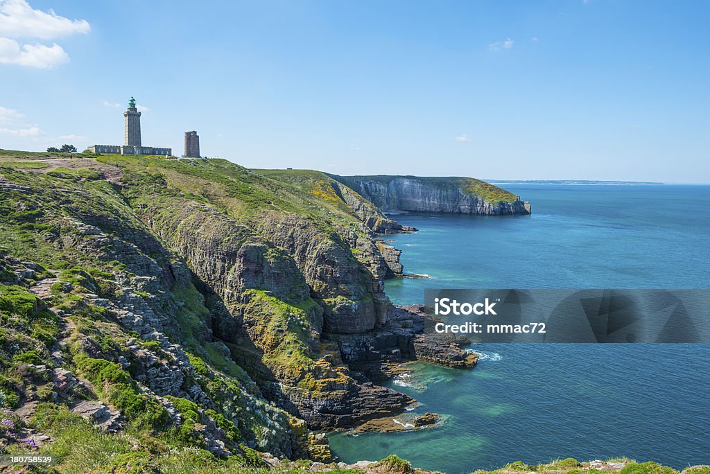 Coast in Britanny, France "Beautiful coastline in Britanny (Bretagne), France, during summer sunny day" Brittany - France Stock Photo