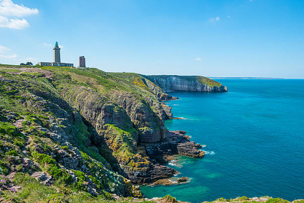 Coast in Britanny, France "Beautiful coastline in Britanny (Bretagne), France, during summer sunny day" ille et vilaine stock pictures, royalty-free photos & images