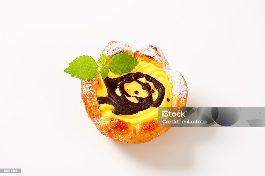 Cesto mascarpone Bolo - Royalty-free Amarelo Foto de stock