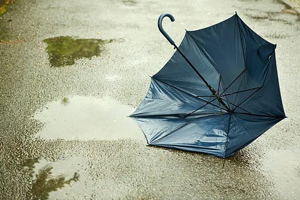 Photo of broken umbrella