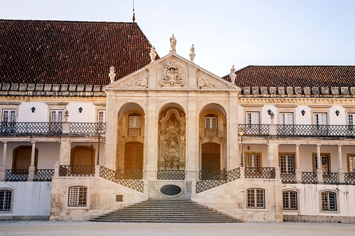 Historical European University of Coimbra, Portugal.