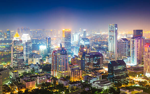 istock Panoramic view of urban landscape in Asia 180759047