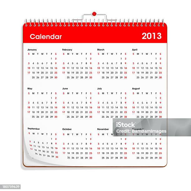 Calendário De Parede 2013 - Fotografias de stock e mais imagens de 2013 - 2013, Calendário, Castanho