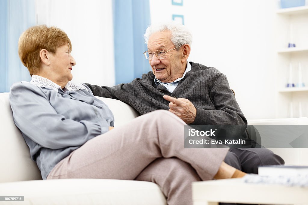 Retrato de um feliz Casal Idoso - Royalty-free 1980-1989 Foto de stock