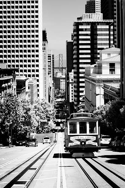 istock Cable Car, San Francisco. Black And White. 180759795