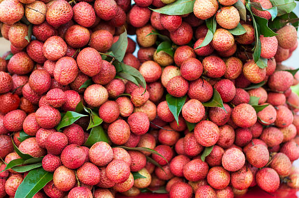 Lychee stock photo