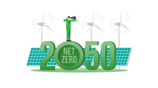 istock Green energy and vision in the year 2050. A nationally determined contribution, Net Zero emissions 1807602218
