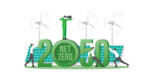 istock Vision businessman and green energy in 2050. A nationally determined contribution, Net Zero emissions 1807602231