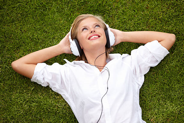 istock Enjoying her favourite song 180760580