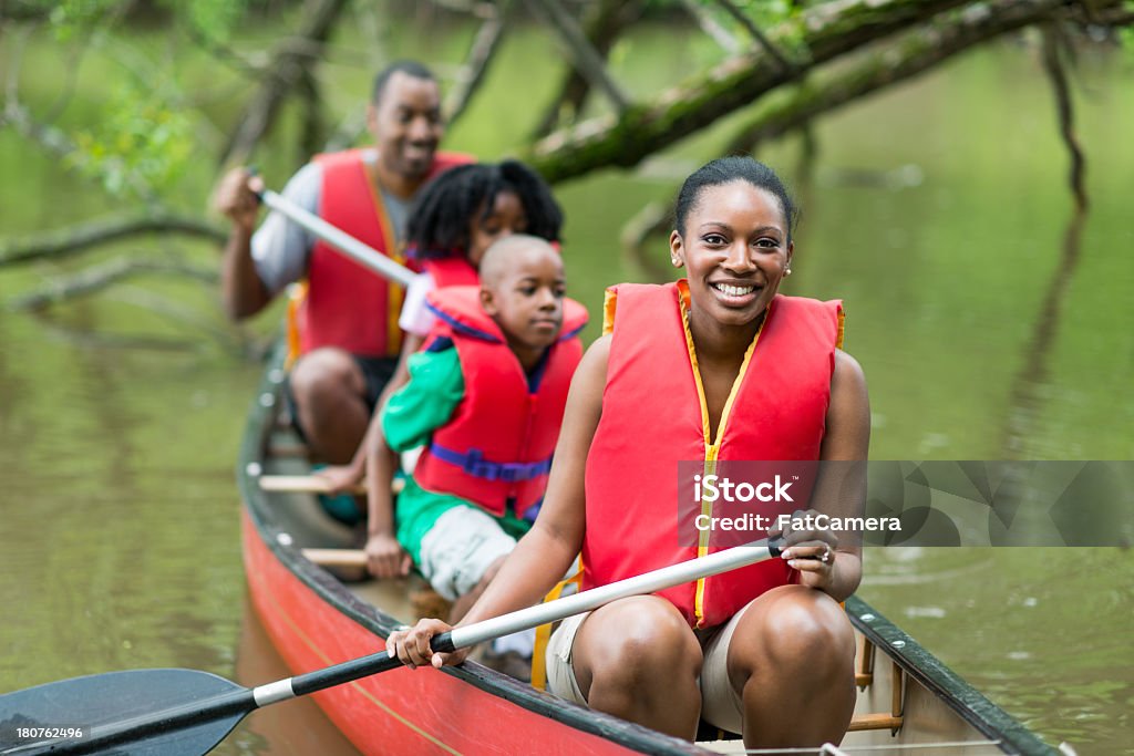 카누 여행 - 로열티 프리 가족 스톡 사진