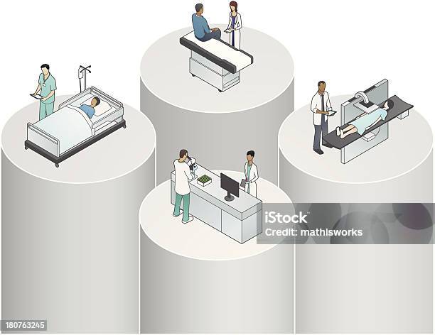 Healthcare Silos Illustration Vecteurs libres de droits et plus d'images vectorielles de Silo - Silo, Santé et médecine, Donnée