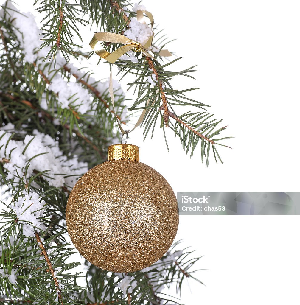 Bola de Natal ouro - Foto de stock de Bola de Árvore de Natal royalty-free