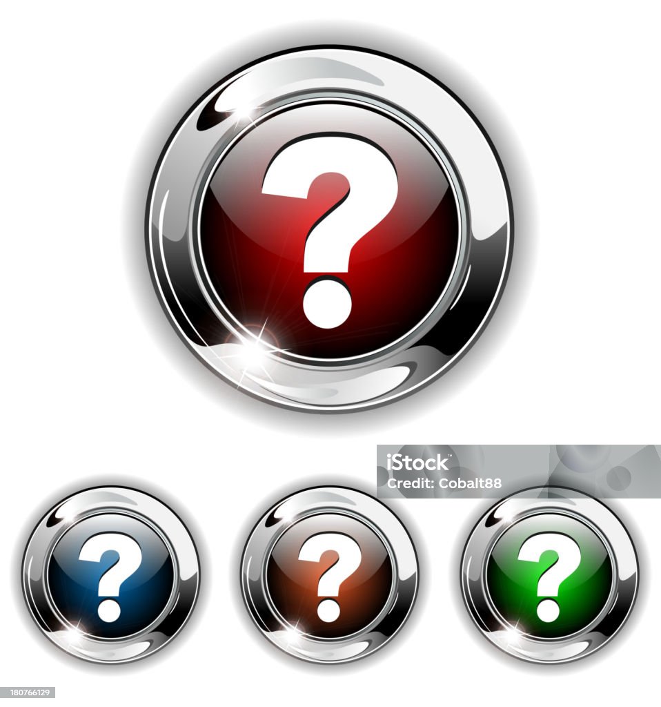 Vector Button With Question Mark Stock Illustration - Download Image ...