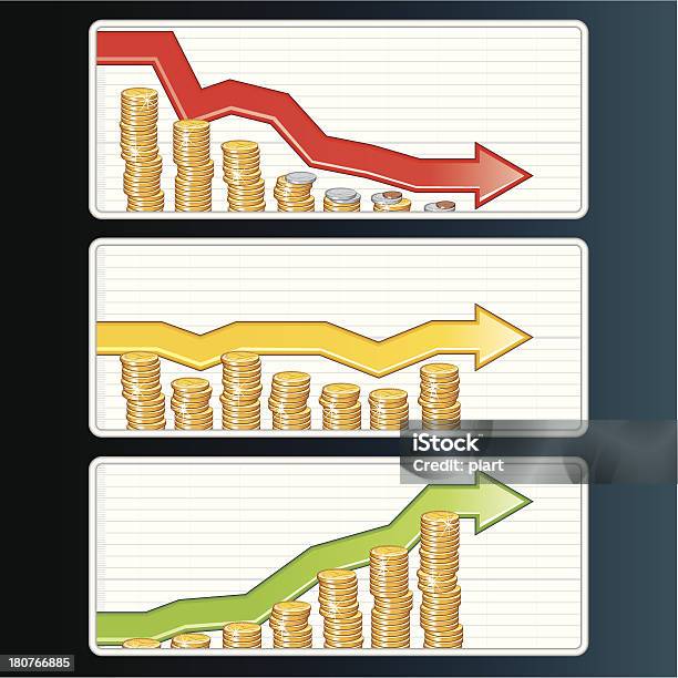 재무관련 막대 그래프 Stock Market Crash에 대한 스톡 벡터 아트 및 기타 이미지 - Stock Market Crash, 개선, 금융