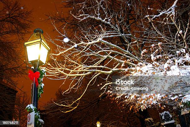 Boston Inverno - Fotografie stock e altre immagini di Acciottolato - Acciottolato, Ambientazione esterna, Architettura