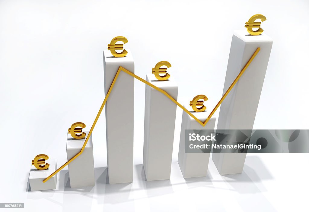 Euro Finance statistique en 3D - Photo de Affaires libre de droits