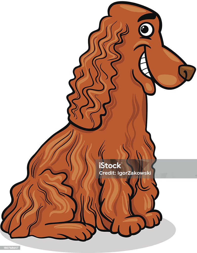 cocker spaniel cachorro ilustração cartoon - Vetor de Cocker Spaniel royalty-free