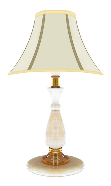 istock White table lamp isolated on white background with clipping path 1807689035