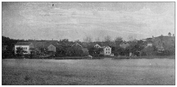istock Antique image of Hampden County, Massachusetts: Pond, Bondsville 1807711560