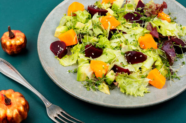 istock Seasonal autumn pumpkin salad. 1807712109